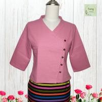 ราคา เสื้อล้านนา เสื้อผ้าไทยผญ เสื้อผ้าฝ้าย เสื้อใส่กับผ้าถุง เสื้อพื้นเมือง ผ้าไทย เสื้อผ้าไทย ชุดพื้นเมือง ผ้าฝ้าย เสื้อกุหลาบ (19470946630)