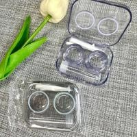 ราคา พร้อมส่ง ตลับคอนแทคเลนส์ กล่องคอนแทคเลนส์ใส พร้อมอุปกรณ์ Contact lens box set (20849579948)
