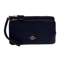 ราคา Coach outlet ของเเท้ กระเป๋าสตางค์คล้องมือใหญ่ 2 ซิป COACH DOUBLE ZIP WALLET คล้องมือใหญ่ 2 ซิป (19775321751)