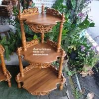 ราคา ชั้นเข้ามุม3ชั้นไม้สักชั้นวางของชั้นไม้สัก (10568398474)