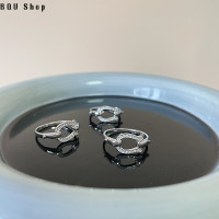 ราคา BQU Shop เกาหลีเงิน S925แฟชั่นสไตล์เกาหลีแหวนแหวนเงินย้อนยุคเพทายหัวเข็มขัดรูปเกือกม้าสไตล์ Ins (20550119423)