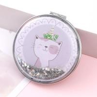ราคา ซื้อ3ส่งฟรี กระจกแต่งหน้า มี2ด้าน พับได้ ซูมได้ กลิตเตอร์เนื้อเหลว ทรงกลมพับได้ foldable makeup mirror (17445622642)