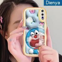 ราคา เคส Dienya สำหรับ Huawei P20 P20 Pro ลายการ์ตูนดอกไม้3D เคสมือถือกันกระแทกแบบใสนิ่มลายคลื่นโดเรมอน (19432227095)