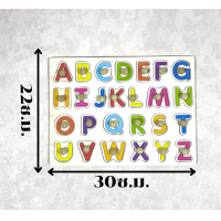 ราคา กระดานจิ๊กซอรูปผลไม้ สัตว์ เรขาคณิต ABC (20569997933)