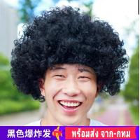 ราคา วิกปลอม วิกแอฟโฟร่ วิก แอฟโฟร่ หัวฟู ผมฟู เจ้าเงาะ เงาะป่า วิกเงาะ วิกผมหยิก วิกคอสเพลย์ คอสเพล ผมปลอม ผม (17573372354)
