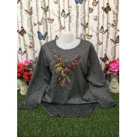 ราคา เสื้อผ้าผู้หญิง เสื้อแขนยาว เสื้อแฟชั่นผญ เสื้อแฟชั่น เสื้อยืดผู้หญิง เสื้อแขนยาวoversize เสื้อผ้าคนอ้วน เสื้อแขนยาวแฟชั่น รุ่น135 44 (12727050581)