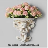 ราคา แจกันติดผนังเรซิ่นแบบวินเทจพร้อมแจกันตกแต่งบ้านตกแต่งผนังแขวนหม้อตกแต่งงานฝีมือตกแต่งผนังดอกไม้ประดิษฐ์ (20258905682)