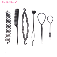 ราคา The Big Ups 6ชิ้น เซ็ตทรงผม braiding Tools Pull Through hair Needle dispenser hair comb (19461486785)