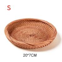 ราคา ตะกร้าหวายแฮนด์เมด ตะกร้าผลไม้ ตะกร้าขนม ตะกร้าขนมปังญี่ปุ่น ตะกร้าขนมปังนึ่ง ถาดเก็บของใช้ในครัวเรือน (21170946431)