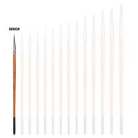 ราคา Selected ปากกาวาดภาพสีน้ำมันไนล่อน พู่กันสีน้ำ และสีอะคริลิค ชนิดกลม รายละเอียดพู่กันขอบสีน้ำ เบอร์ 0000 10 (21058702697)