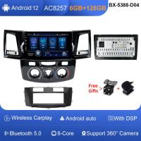 ราคา EKLEVA 6 128GB Carplay Android 12วิทยุสเตอริโอสำหรับรถยนต์โตโยต้าฟอร์จูนเนอร์ Hilux Revo Vigo 2005 2007เครื่องเล่นภาพเคลื่อนไหวหลายชนิด2DIN เครื่องนำทาง GPS (18079084349)