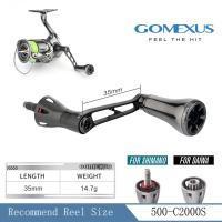 ราคา Gomexus 35 40มม Ultralight Spinning Reel Handle พร้อมลูกบิดไทเทเนียมสำหรับ Shimano Nasic Twinpower Daiwa Revros EX LT Fishing Reels LMY35 (16123772149)