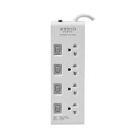 ราคา ANITECH ปลั๊กไฟ มอก 4 ช่อง 4 สวิตซ์รุ่น H3234 WH สีขาว (20030841103)