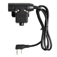 ราคา U94 PTT 2PIN เครื่องวิทยุรับส่งสำหรับ KENWOOD TYT BAOFENG 5R ชุดหูไร้สาย (19305009373)