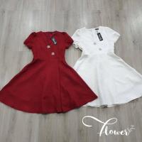 ราคา Flower พร้อมส่ง 2XL เดรสสั้น สีแดง เดรสแดง แขนตุ๊กตา ลายดาว เดรสแดง ใส่ออกงาน ใส่ทำงาน (12104282031)