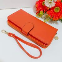 ราคา Leather Inc กระเป๋าสตางค์ใบยาว ใส่บัตร10ช่องใส่แบงก์3ช่อง มีช่องซิป รุ่น B005 22 9 (345193437)