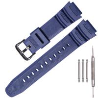 ราคา สายนาฬิกาเรซิ่นสำหรับ Casio AE1200 AE 1100 MRW200H W 735 SGW200h 300h 400h ผู้ชายกีฬากลางแจ้งเทปกันน้ำ (20176166699)