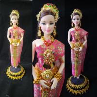 ราคา หุ่นพร้อมชุกไทยไซร์บาร์บี้ สีชมพูอ่อน งานถวาย แม่ตะเคียนทอง แม่นางกวัก แม่นางไม้ (20436355484)