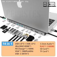 ราคา CERASTES USB C HUB Dock Station HUB USB 3 0ประเภท C ไปยัง HDMI อะแดปเตอร์ USB Splitter สำหรับ Macbook pro Air แล็ปท็อป PC (21170532517)