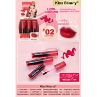 ราคา 70574 03 ลิปทินท์ สีสวย ชัด ติดทนนาน โทนสีเเดง มี4 สี kiss beauty (21230796786)