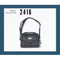 ราคา กระเป๋าเเฟชั่นผู้หญิงสะพายข้างทรงกล่อง No 2416 NE NA Collection Bag (20565966379)