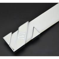 ราคา เข็มขัดหนังแท้สำหรับผู้ชายสีขาว M เข็มขัดหนังตัวอักษร Kepala Tali Pinggang Lelaki (19437799022)