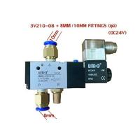 ราคา 3V Solenoid Valve โซลินอยด์วาล์ว รุ่น 3V210 08 ชนิด 3 2 ทาง คอยล์ 1 ข้าง (20892337376)