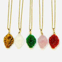 ราคา หมุดปักเครื่องรางหินจิ้งจอกเก้าหางในสร้อยคอเสน่ห์สตริงสีดำ (17507470774)