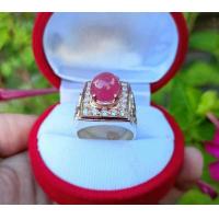 ราคา แหวนทับทิมแอฟรีกา ตัวเรือนเงินแท้ พลอยแท้ 5 6 กะรัต ไซส์ 50 69 รหัส 0004 (9367491546)