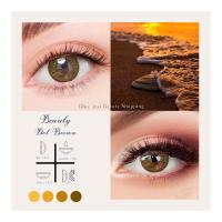 ราคา คอนแทคเลนส์ Dot 3 tone Brown ยี่ห้อ Beautylens ค่าสายตาปกติ 1000 (9634457266)