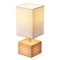 ราคา โคมไฟหัวเตียง LED แสงอบอุ่น โคมไฟขนาดเล็กแบบไม้ โคมไฟมินิมอลแต่งห้อง โคมไฟตั้งโต๊ะทรงสี่เหลี่ยม (19248421108)