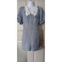 ราคา เดรสกางเกงขาสั้น สีฟ้าคราม มีกระเป๋าด้านข้าง Love Lady (19872961794)