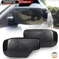 ราคา 2ชิ้นกระจกมองหลังที่อยู่อาศัยกระจกมองข้างฝาครอบคาร์บอนไฟเบอร์แบบกรอบเข้ากันได้สำหรับ3 Series E46 1998 2005 (14083985423)