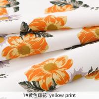 ราคา 50X150Cm ดอกไม้สีเหลืองพิมพ์ผ้าฝ้าย100 สิ่งทอลายทแยงผ้าสำหรับเย็บเสื้อชุดผ้าแฮนด์เมด DIY โดยครึ่งเมตร (16128021536)