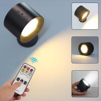 ราคา โคมไฟติดผนัง LED โคมไฟสัมผัส Hiasan Interior อเนกประสงค์แบบ ไฟกลางคืนหมุนได้สปอตไลต์แบบชาร์จไฟได้ไฟอ่านหนังสือข้างเตียงแบบพกพา (20590696577)