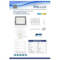 ราคา WELLUX โคมฟลัดไลท์ โคมสปอร์ตไลท์ 30W 50W 100W 150W 200W LED FLOODLIGHT รุ่น FLORIDA SERIES (16621400575)