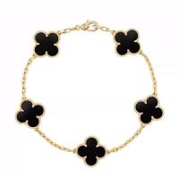 ราคา TOP Version sBvlgariˉVC A Herm PIagets CATR S925 Sterling silver lucky four leaf clover necklace female rose gold clavicle chain s925 red agate clavicle chain (19283403241)