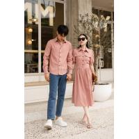 ราคา ชุดคู่ ชุดถ่ายPrewedding prewedding ชุดออกงาน เสื้อคู่ ชุดสีชมพู เชิ้ตสีชมพู งานป้าย ชุดออกงาน ชุดคู่รัก VSM 4922 (18868692835)