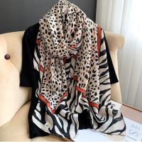 ราคา ส่งเร็วพิเศษ ผ้าพันคอเนื้อบางเบา ผ้าคลุมไหล่ ผ้าพันคอ ลายเสือดาว ผ้าฝ้ายและผ้าลินิน ผืนใหญ่ กันแดด กันลม Cotton and linen shawl m 008 (12790255901)