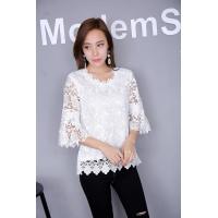 ราคา เสื้อลูกไม้แขนกระดิ่ง เสื้อลูกไม้แขนต่อ เสื้อลูกไม้แขนสามส่วน เสื้อลูกไม้ ชุดไทย ผ้าไทย ผ้าลูกไม้ ลูกไม้ฝรั่งเศส A49 2 (4115572157)