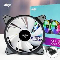 ราคา Aigo AR12 120mm PC พัดลมเคสคอมพิวเตอร์ RGB ฮีทซิงค์ Aura พอร์ต SATA 12cm เย็นตัวควบคุมแบบเงียบ armb พัดลมระบายความร้อนระบายอากาศ (21164741162)