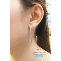 ราคา ต่างหูเงินแท้ ต่างหู ประดับเพชร cz ห้อยระย้าลงมา แบบหวานๆ ค่ะ เพชร cz เล่นแสงสวยมากๆ ค่า (11087865511)