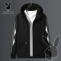 ราคา PLAYBOY ยี่ห้อเสื้อคลุมด้วยผ้าผู้ชายซิปเสื้อกันหนาวแขนยาวใหม่คาร์ดิแกนสบายๆแจ็คเก็ตคลุมด้วยผ้า M 8XL (16506706386)