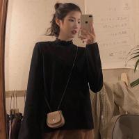 ราคา HengShanYuan เสื้อยืดแขนยาวคอเต่าแขนยาวเสื้อยาวปิดถึงก้นกำมะหยี่หนาจากเยอรมัน (20690250861)