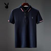 ราคา Playboy VIP สั้นเสื้อยืดผู้ชายฤดูร้อนป่าใหม่ผู้ชายเสื้อโปโลคอปกแขนสั้น (20474462334)