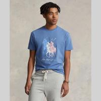 ราคา Sale Polo Ralph Lauren เสื้อยืดผู้ชาย Tee Classic Fit Big Pony Jersey T Shirt รุ่น MNPOTSH1N821818 สีฟ้า (20809339021)