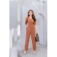 ราคา T JL13 จั้มสูทขายาว ไขว้หน้า ผ้ายืดทั้งตัว มีไซส์สาวอวบ M L36 40 L XL40 44 ชุดผู้หญิง ชุดสาวอวบ ชุดออกงานหรูๆ ชุดทำงาน แฟชั่นผู้หญิง 2022 (12844042274)