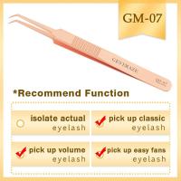 ราคา GEVIMAZE แหนบทองคำสีกุหลาบขนตาแหนบความแม่นยำสูง Peralatan Rias กันแหนบแบบคงตัวแบบคลาสสิกระดับมืออาชีพ (20582462982)