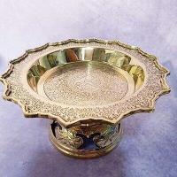 ราคา พานโตกโบราณขาฉลุ 6 นิ้ว เนื้อหนาแขํงแรงมาก (13779117318)