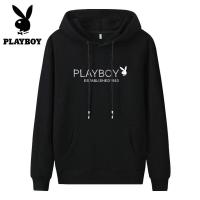 ราคา Playboy เสื้อยืดแขนยาวมีฮู้ดสำหรับชายและหญิงเสื้อสเวตเตอร์พิมพ์ลายจุดสีพื้นใส่สบายสำหรับฤดูใบไม้ร่วงและฤดูหนาว (12759120134)